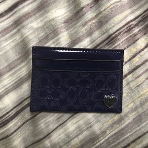 Small coach card wallet